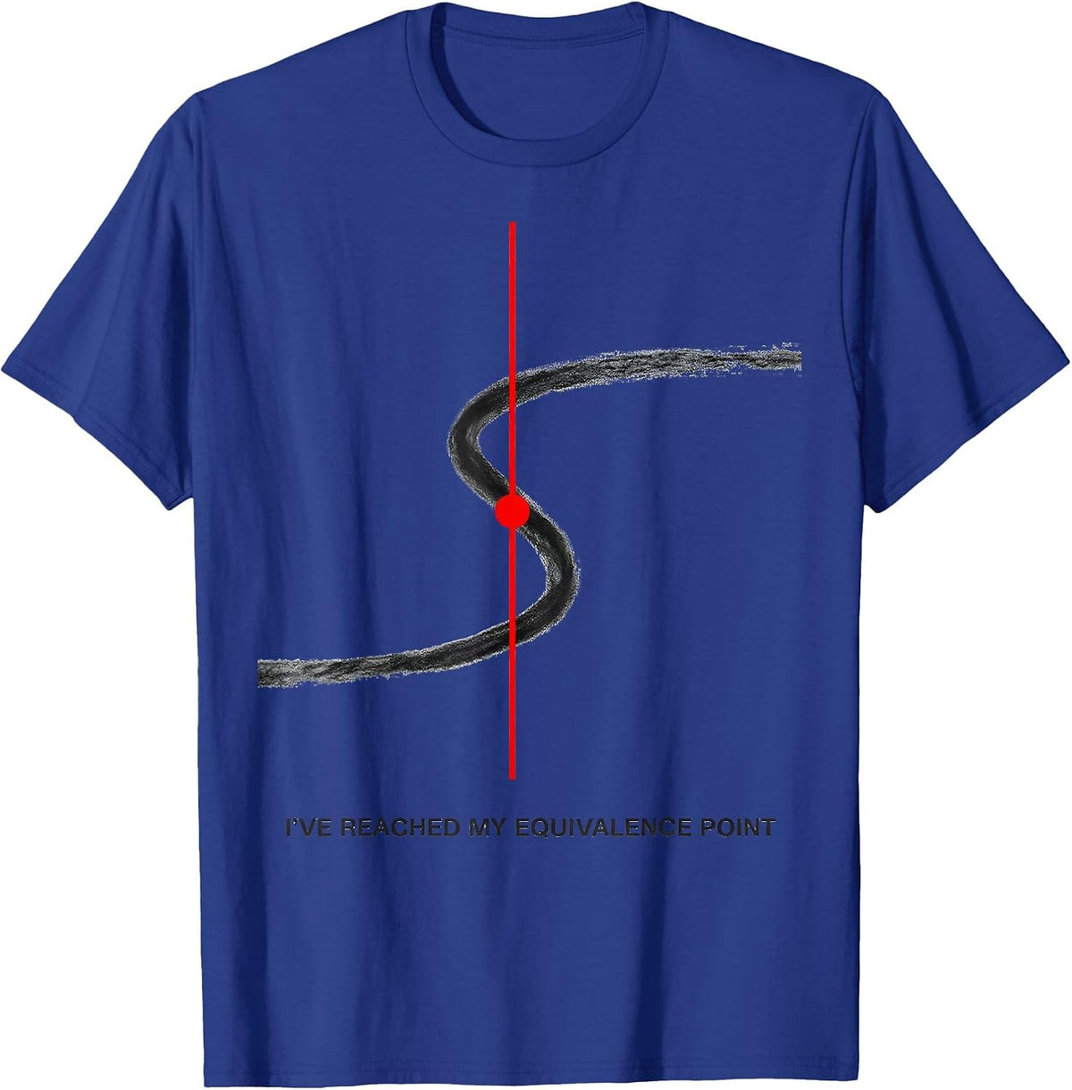 Men's I've Reached My Equivalence Point Funny Chemistry Science T-Shirt - Royal Blue