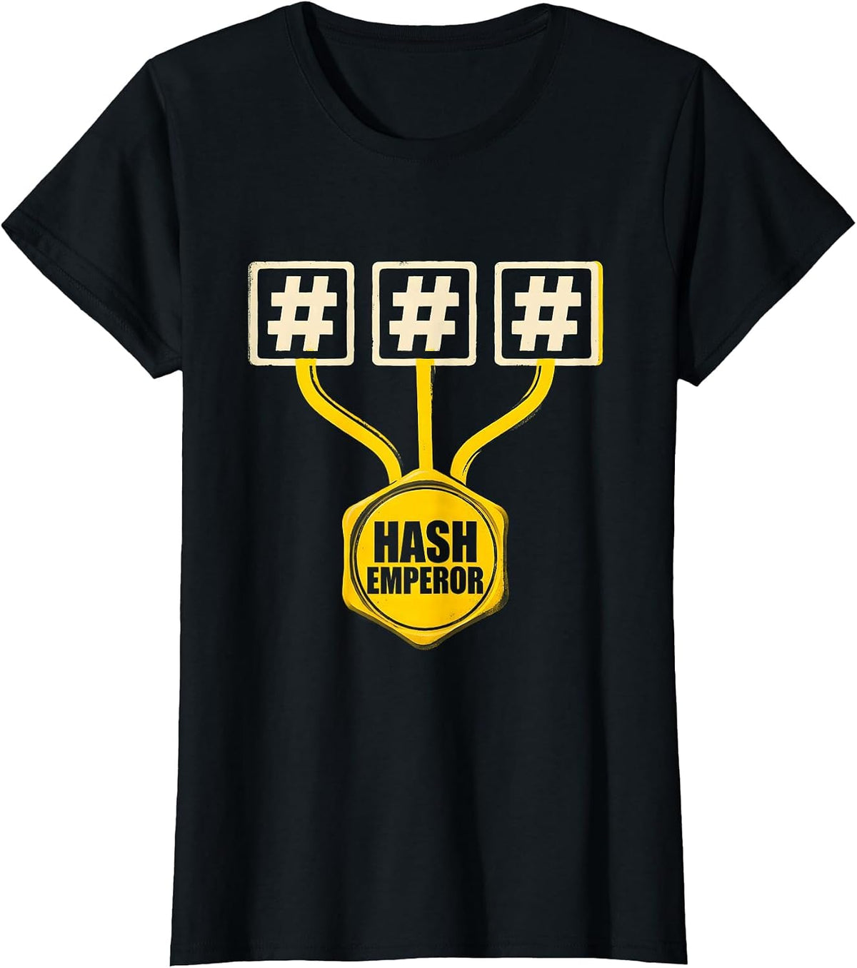 Hash Emperor Funny Nerd Tech Worker Software Engineer T-Shirt - Black
