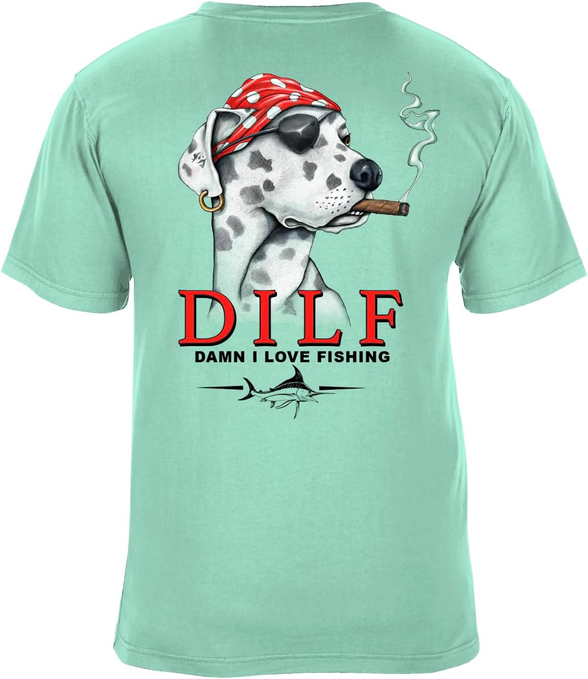 SEA DOG I Love Fishing Vintage Graphic T-Shirt, 100% Ringspun Cotton, Relaxed Fit, Printed in USA - Island Reef
