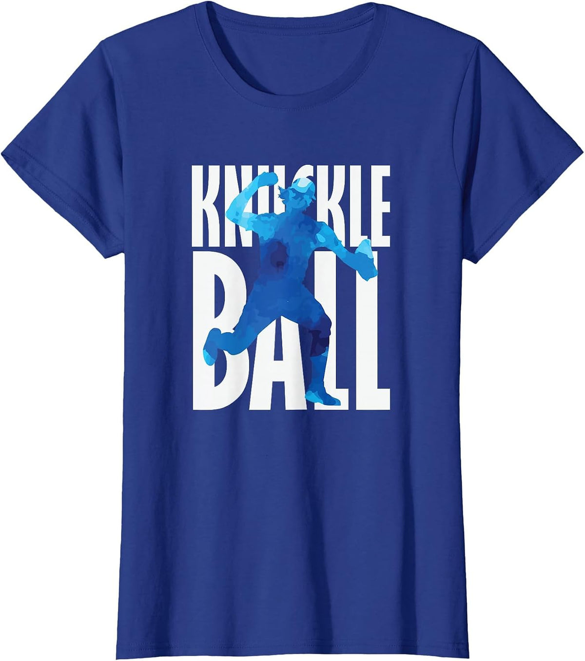 Knuckleball Baseball T-Shirt - Royal Blue