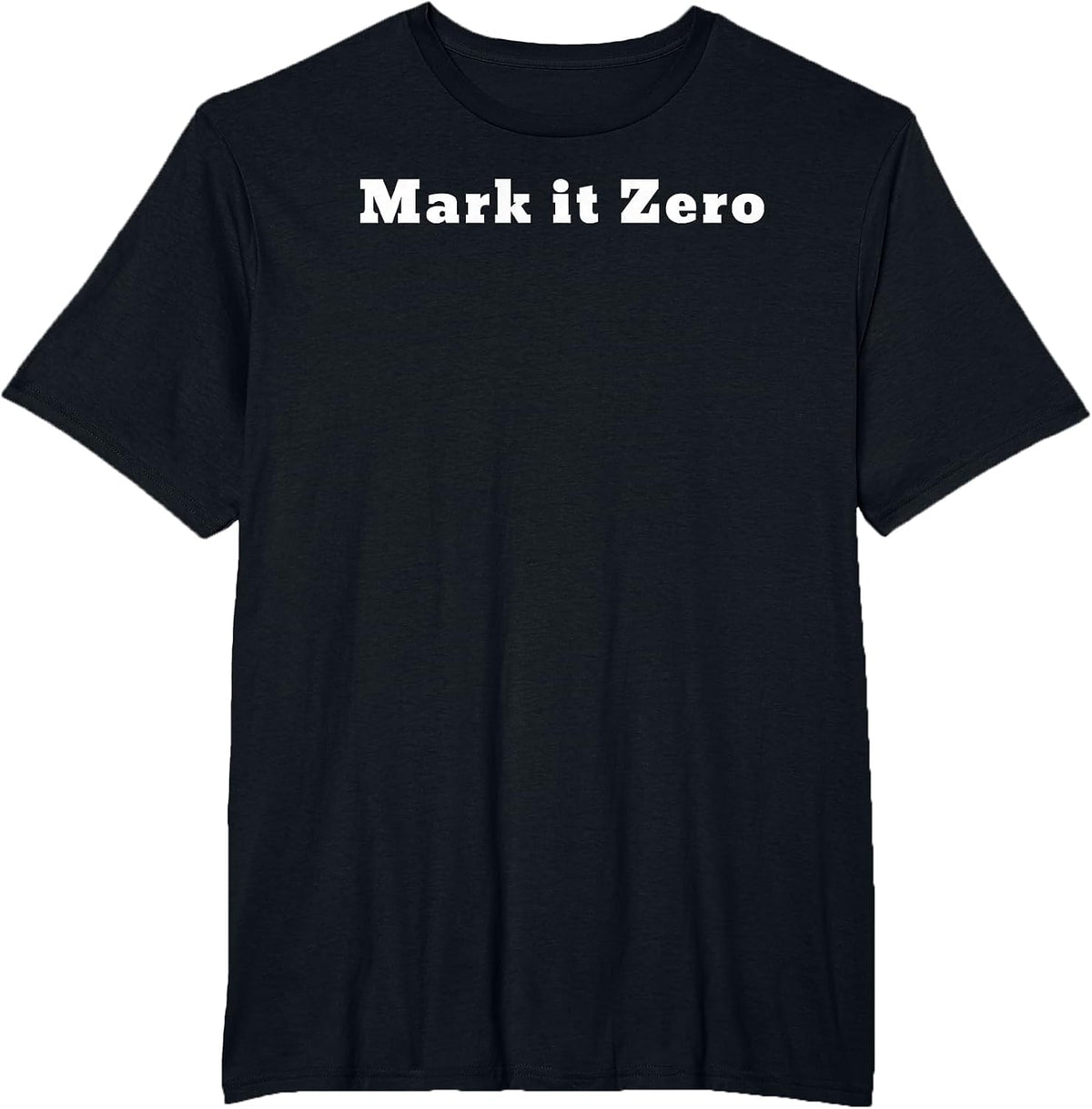Mark it Zero. Funny Bowling line T-Shirt - Black