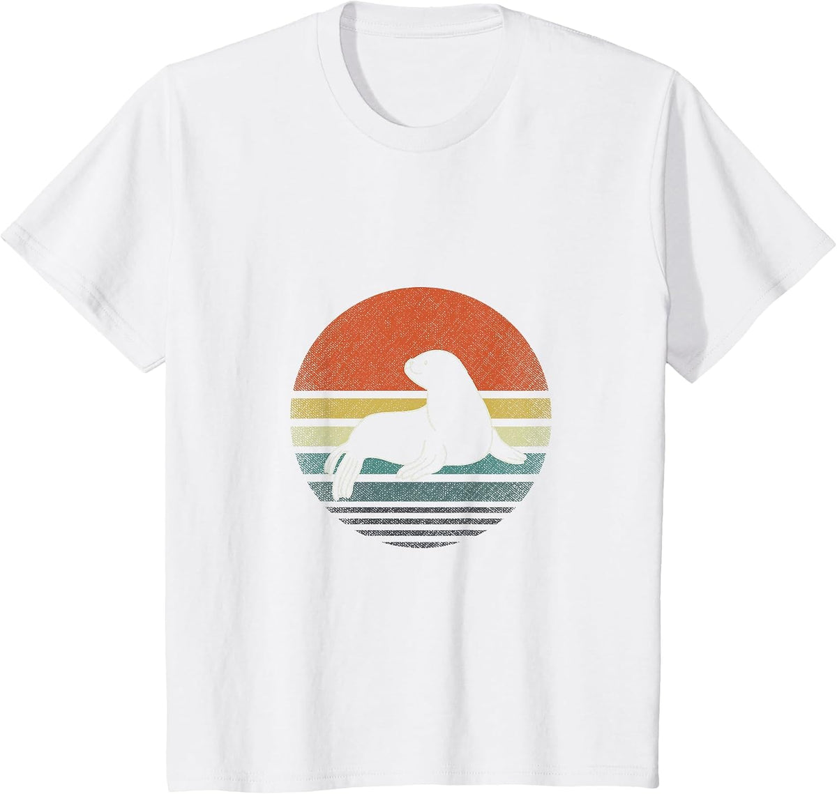 Retro Sea Lion T-Shirt - White