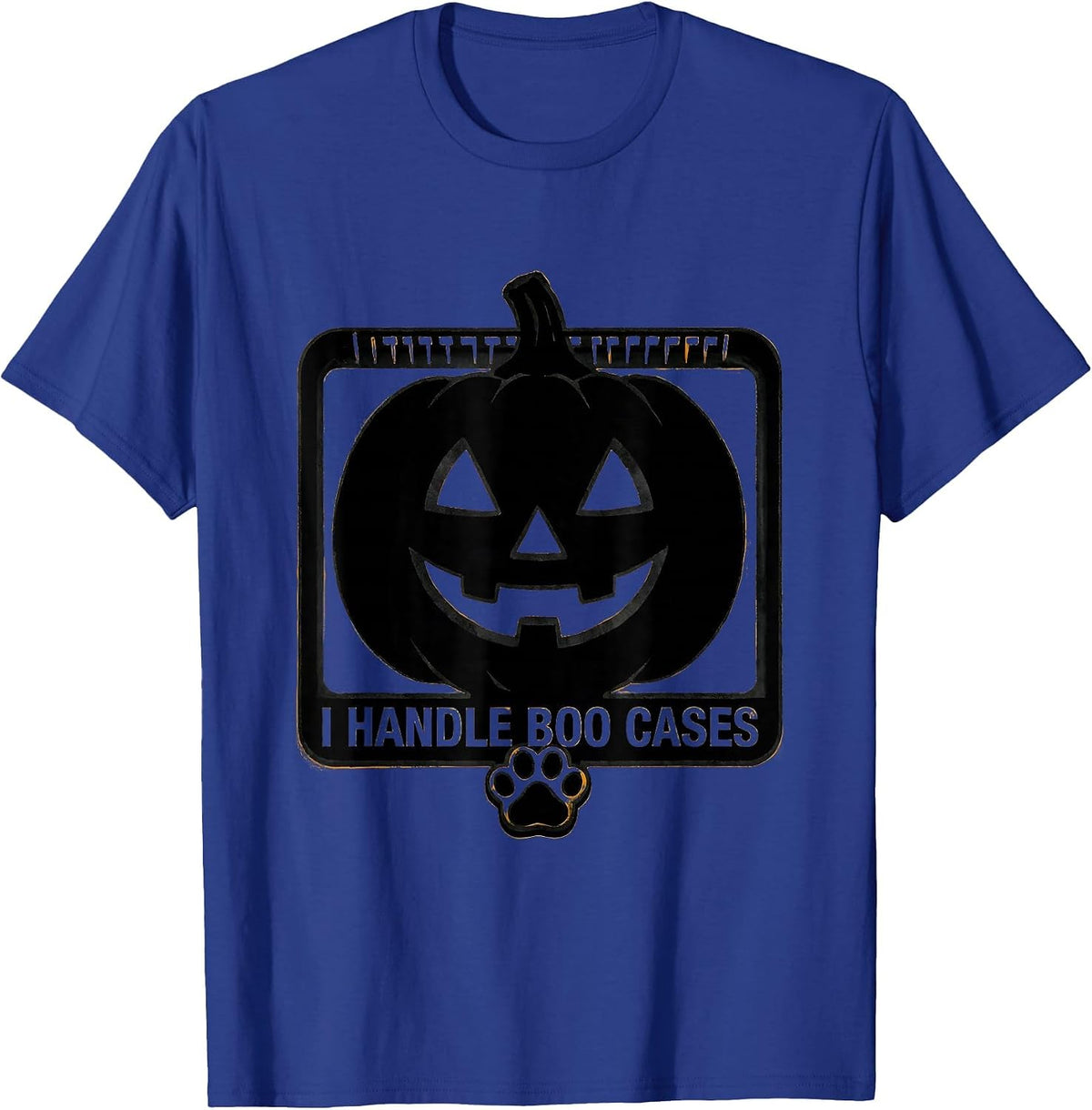 I Handle Boo Cases Funny Vet Tech Halloween Vet Med T-Shirt - Royal Blue