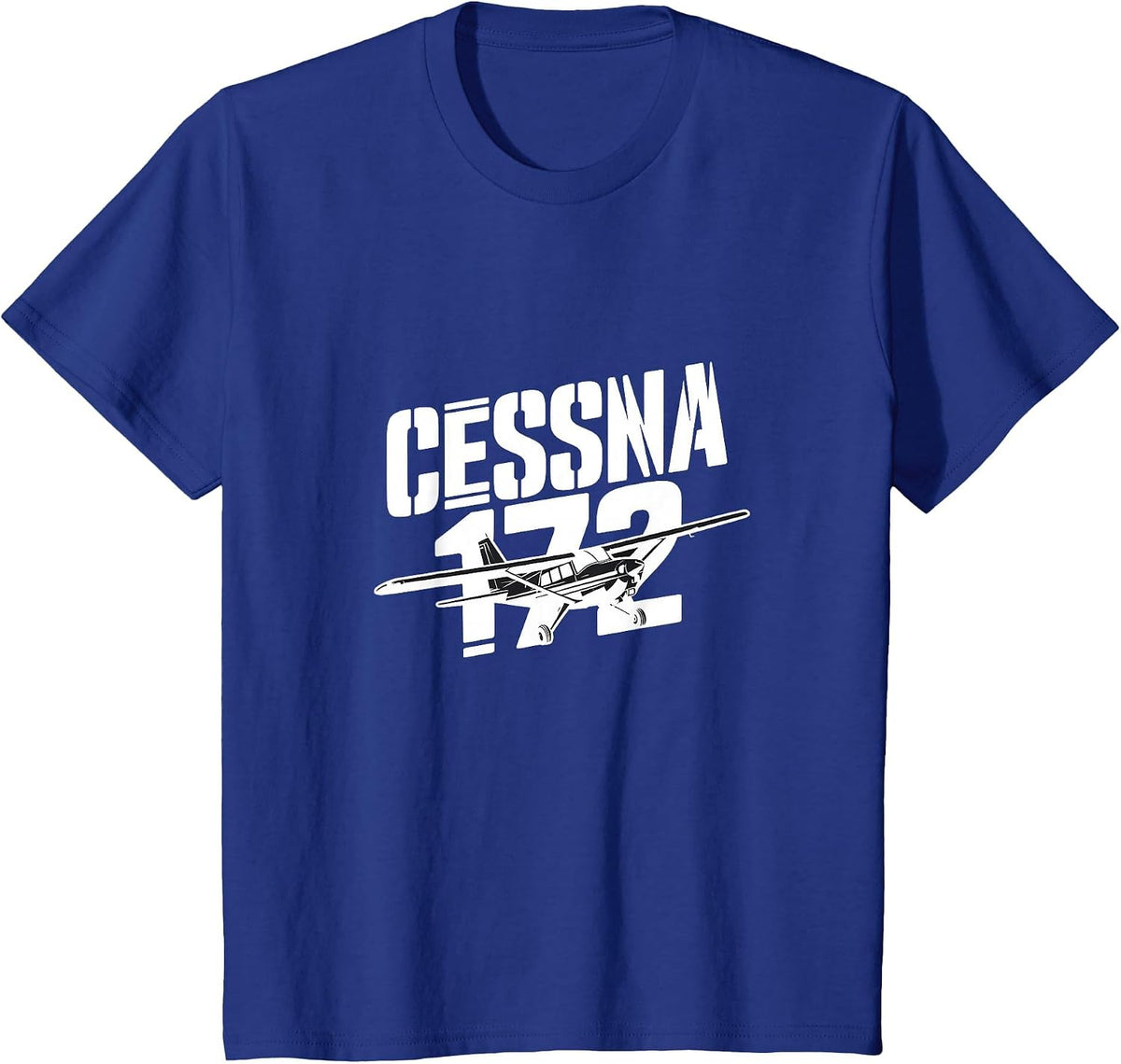 C172 Skyhawk C-172 Airplane Classic Vintage Aviation Pilot T-Shirt - Royal Blue