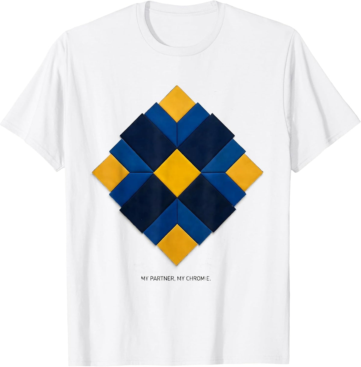 Men's My Partner, My Chromie Heartfelt Down Syndrome Awareness T-Shirt - White