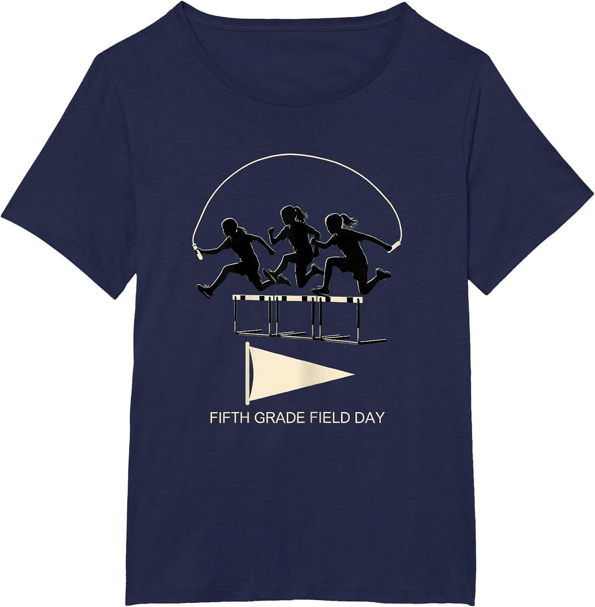 Women's Fifth Grade Field Day Team Spirit School Teacher Student T-Shirt - Navy Blue