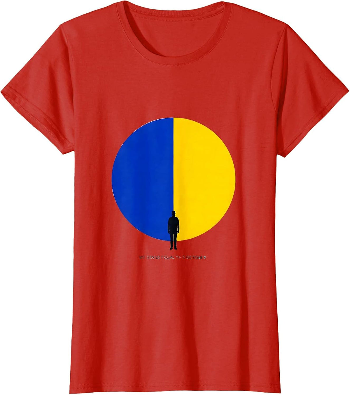 Women's We Stand Equal This October Down Syndrome Awareness Support T-Shirt - Red