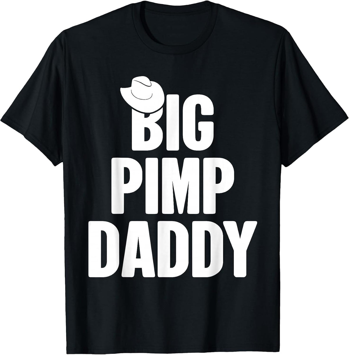 Halloween Shirt Big Pimp Daddy Pimp Costume Party Design T-Shirt - Black