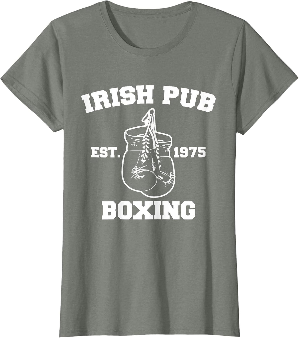 Funny Boxing Irish Pub Sport Happy Saint Patricks Day T-Shirt - Olive Heather