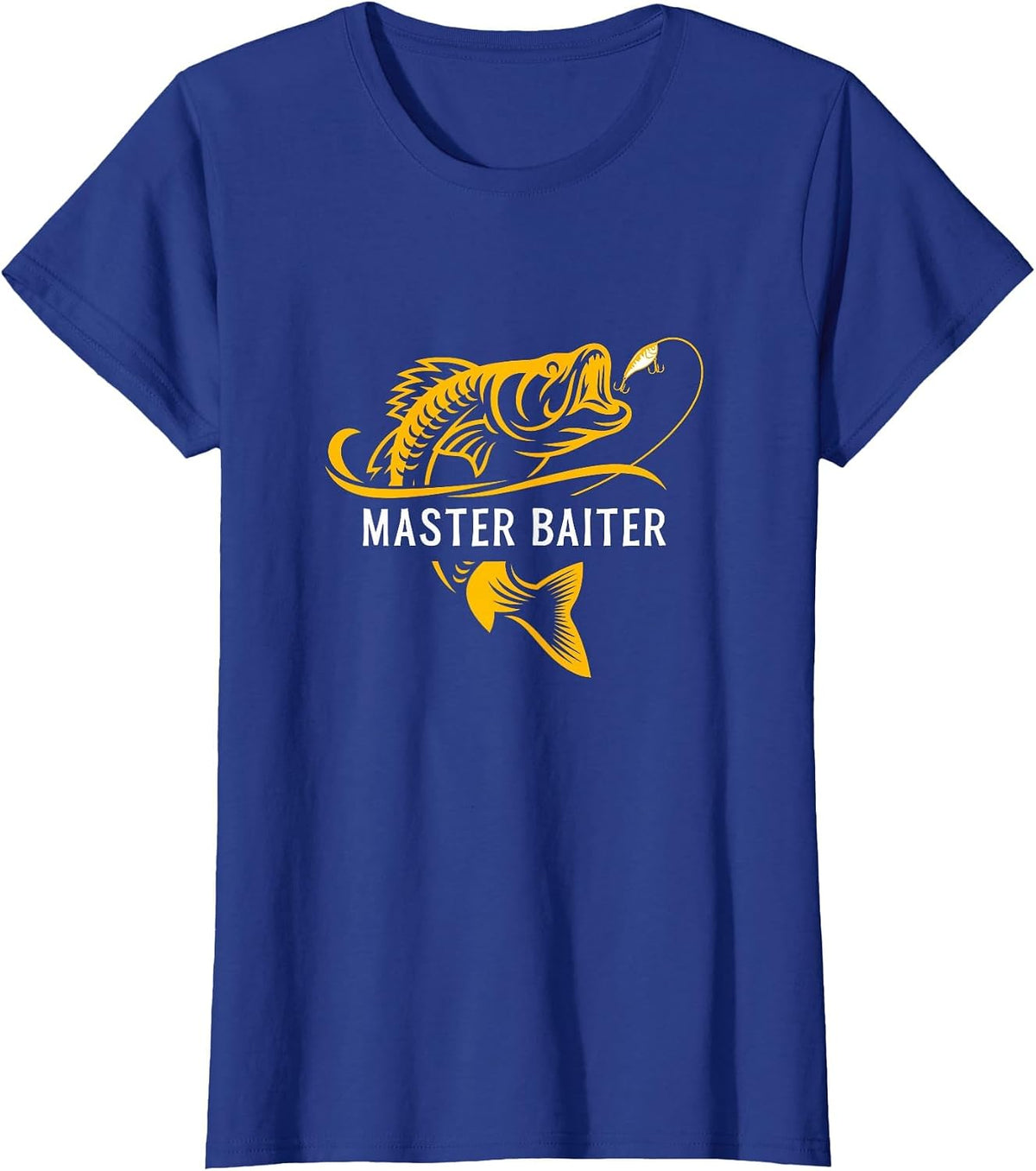 Master Baiter - Funny Fishing T-Shirt - Royal Blue