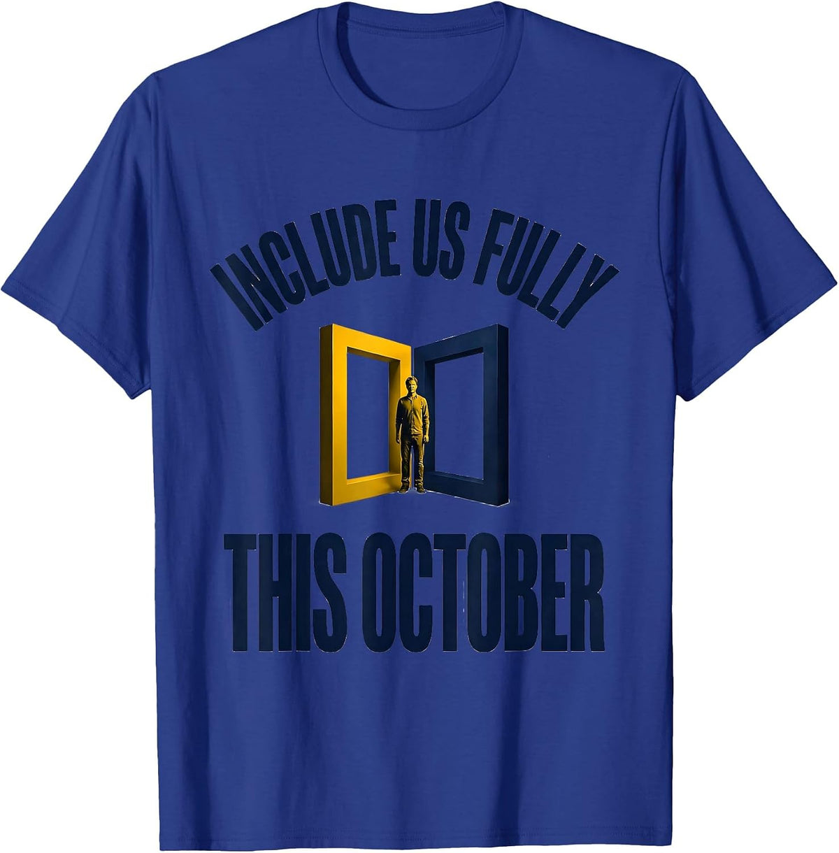 Men's Include Us Fully This October Down Syndrome Awareness T-Shirt - Royal Blue