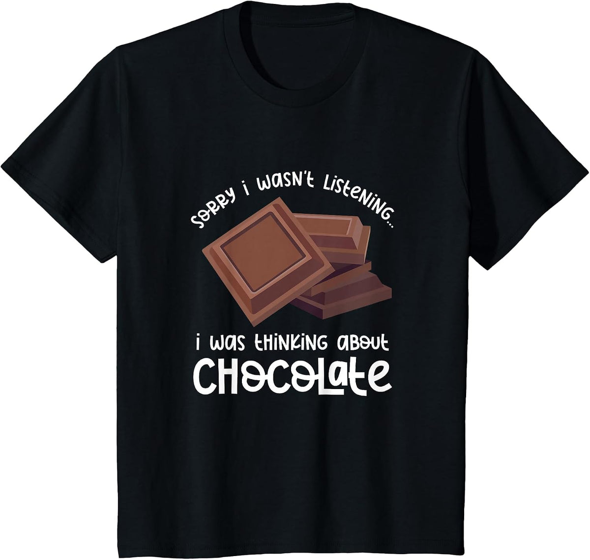 Pondering Over Chocolate Funny Saying Cocoa T-Shirt - Black