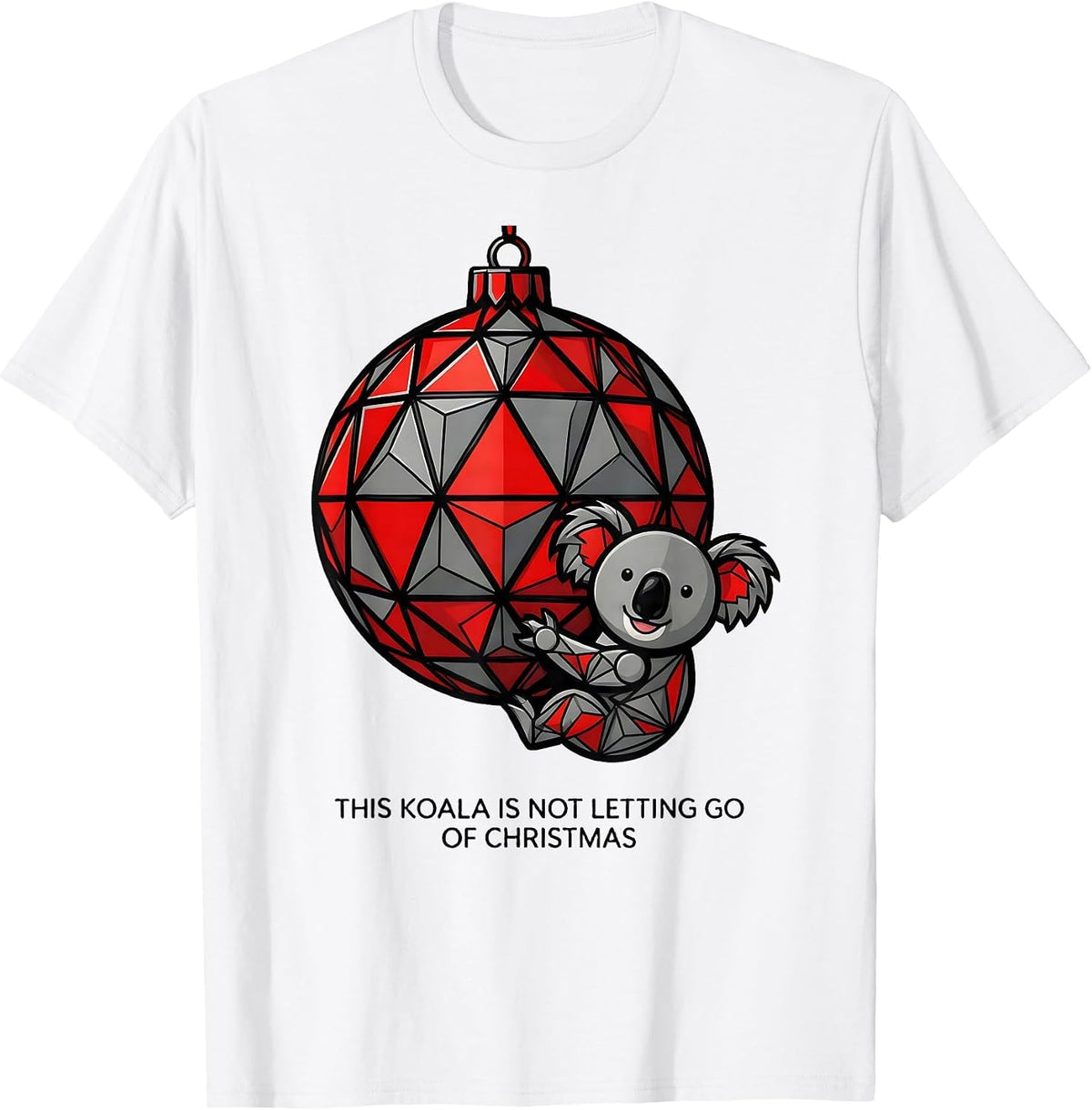 Men's This Koala Is Not Letting Go Of Christmas Cute Koala Lover T-Shirt - White