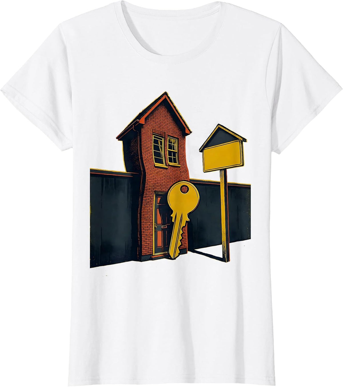 Too Small Key Realtor Humor Real Estate Agent Gift T-Shirt - White