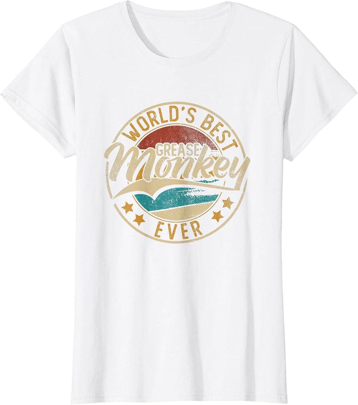 Worlds Best Grease Monkey | Mechanic T-Shirt - White