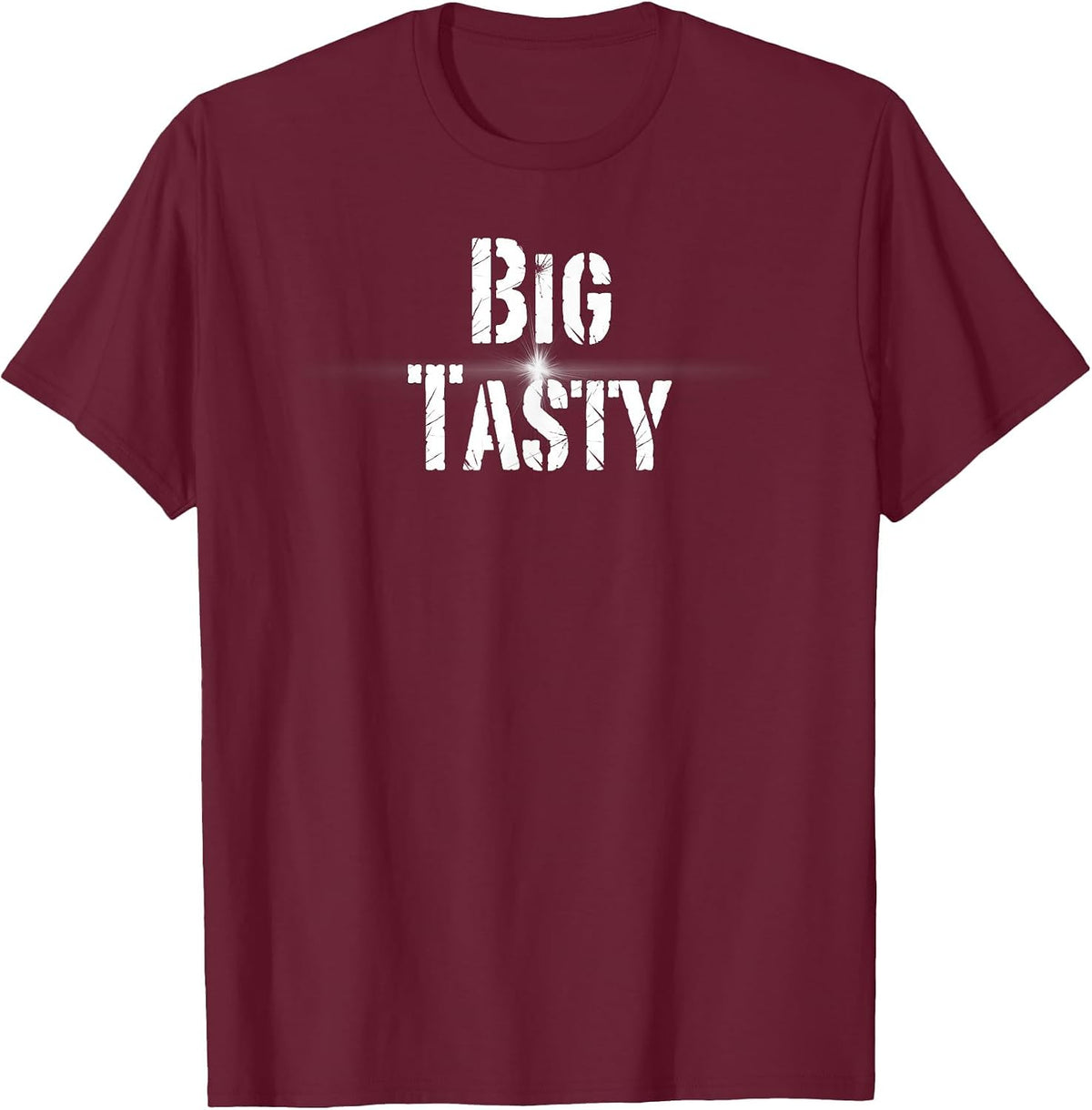 Big Tasty - Hip-Hop Novelty Shirt T-Shirt - Burgundy