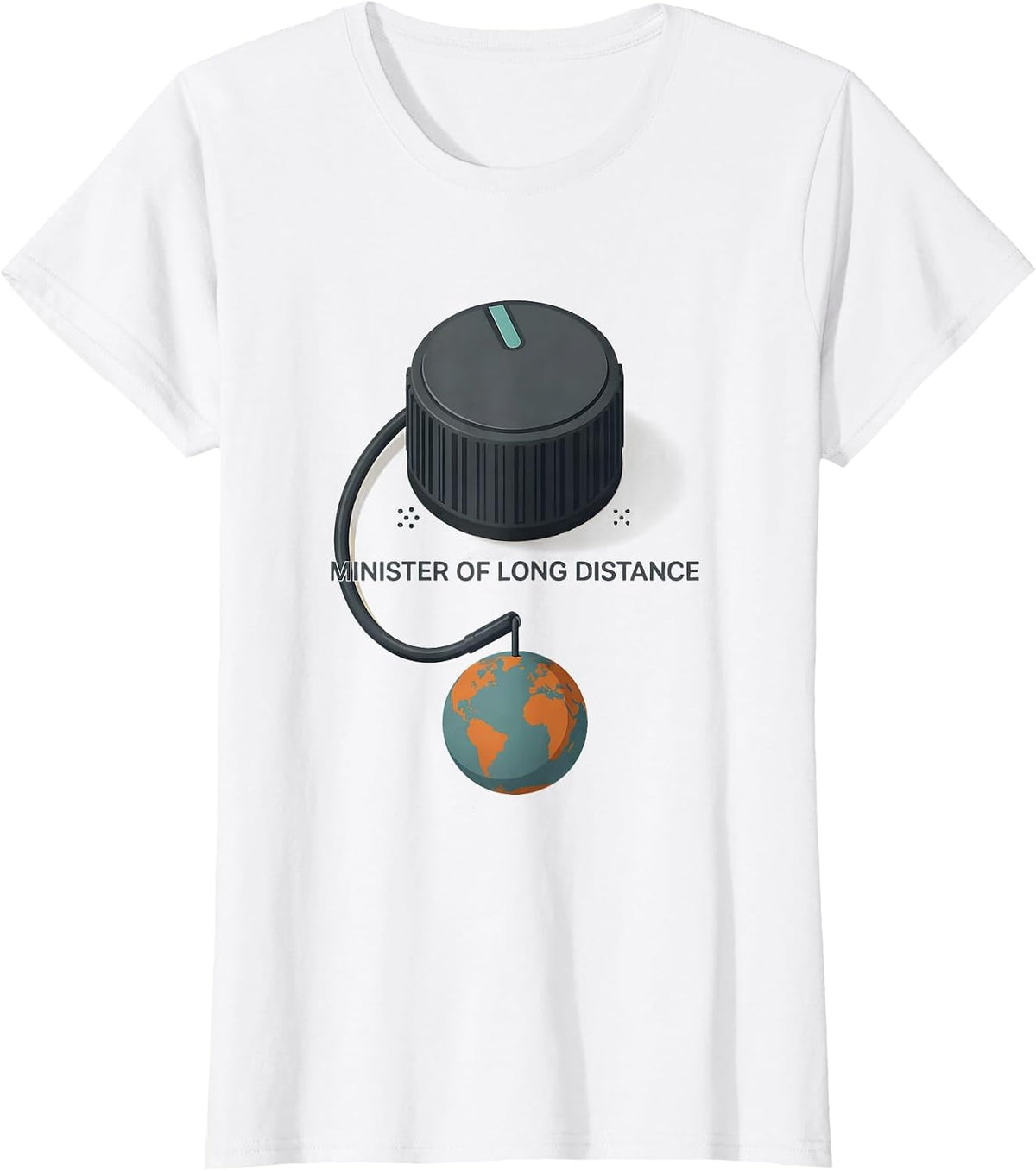 Women's Minister Of Long Distance Pun Ham Radio Operator Humor T-Shirt - White