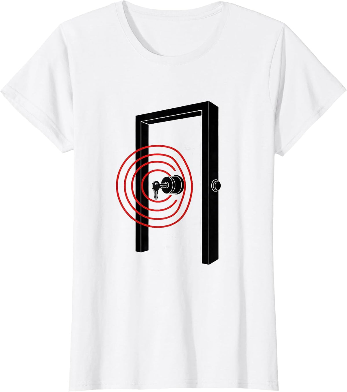 Geometric Open House Door Realtor Humor Real Estate Agent T-Shirt - White