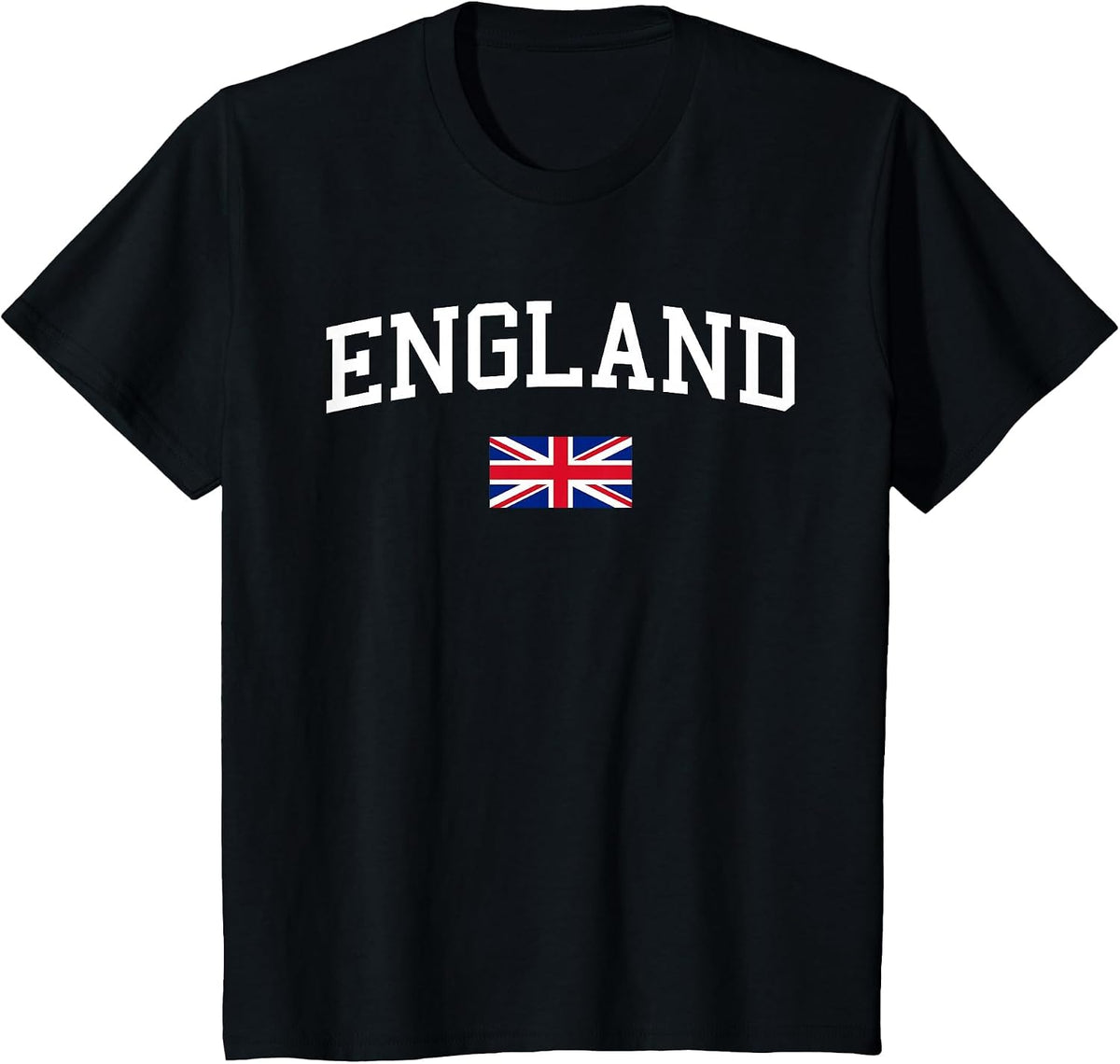 English Flag Men Women Kids England T-Shirt - Black
