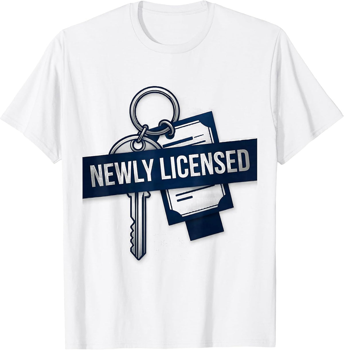 Men's Newly Licensed Funny Realtor Real Estate Agent Gift T-Shirt - White
