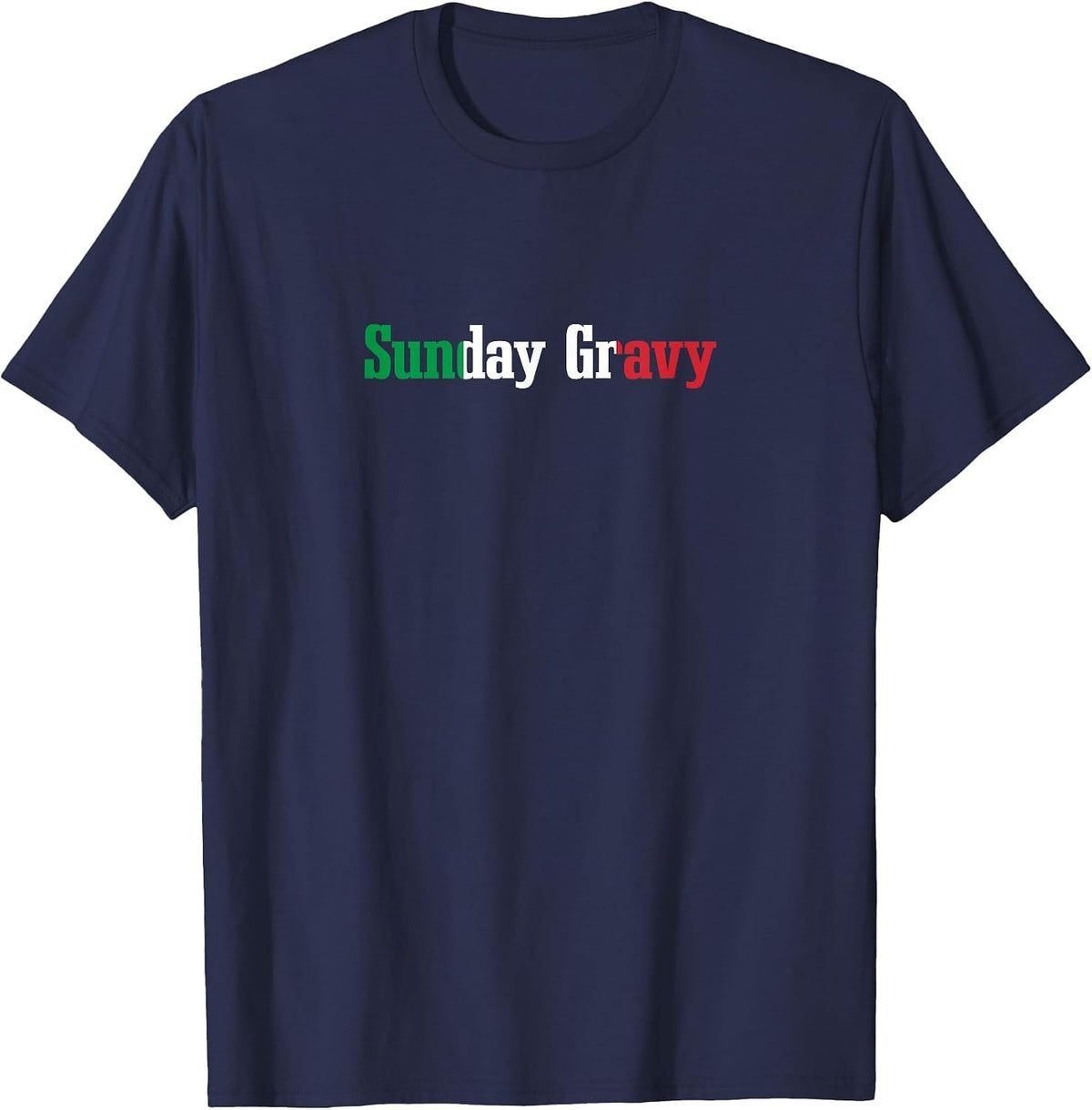 Sunday Gravy Italian Chef Italy Cook Family Reunion T-Shirt - Navy Blue