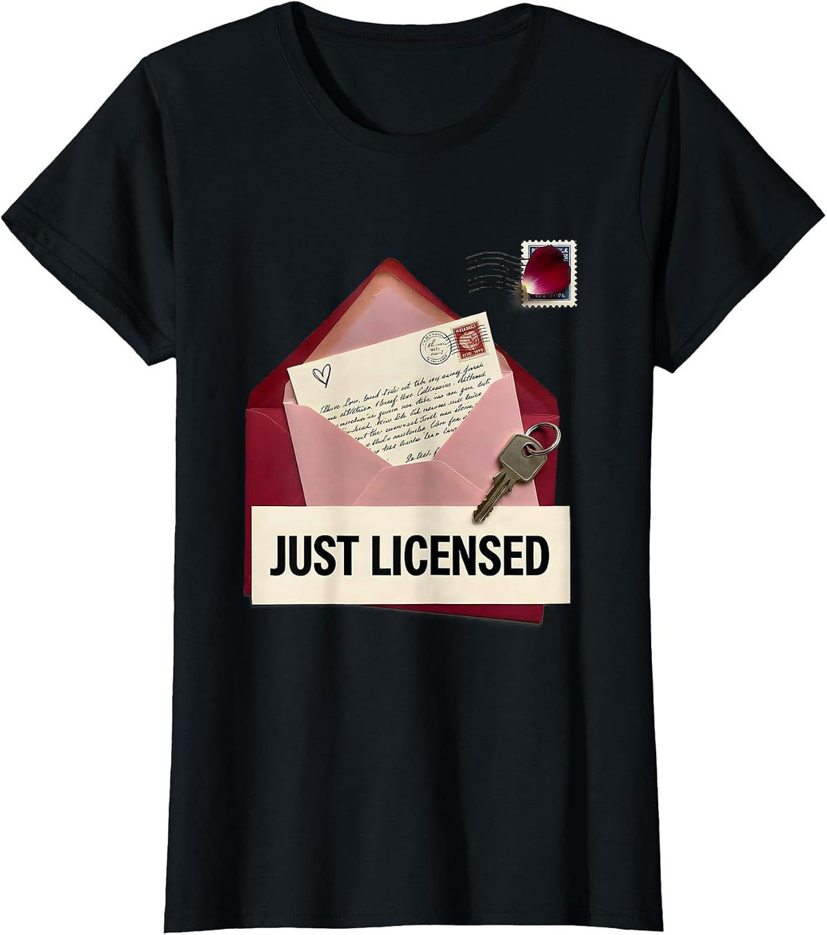 Women's Just Licensed Funny Realtor Real Estate Agent Career Humor T-Shirt - Black