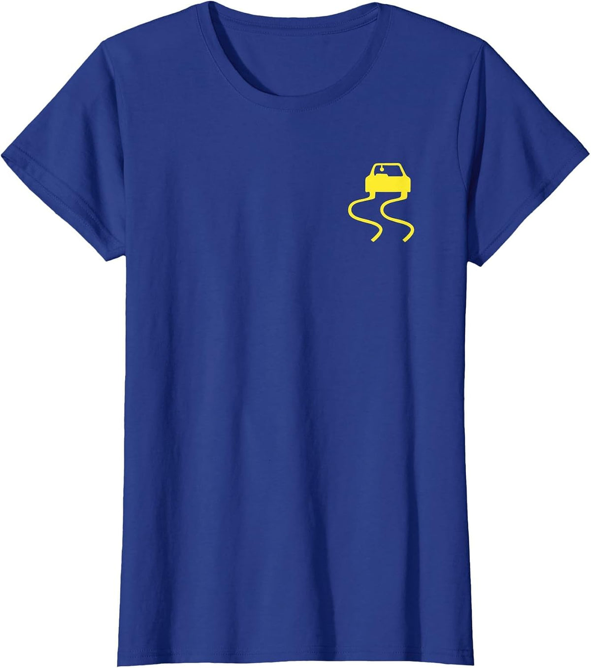 (2 Sided) But Officer the Sign Said Do a Burnout Funny Car T-Shirt - Royal Blue