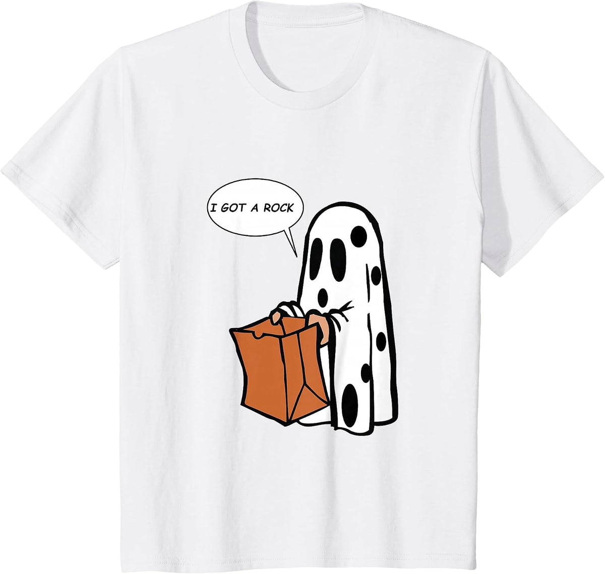 Halloween I Got A Rock Ghost T-Shirt - White