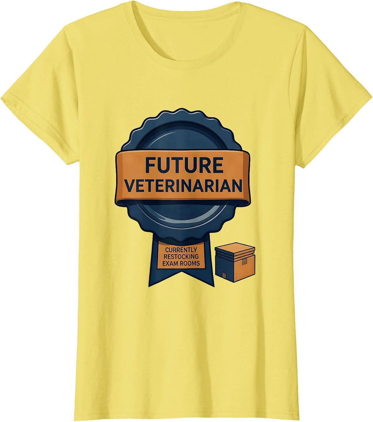 Future Veterinarian (Currently Restocking Exam Rooms) T-Shirt - Lemon Yellow