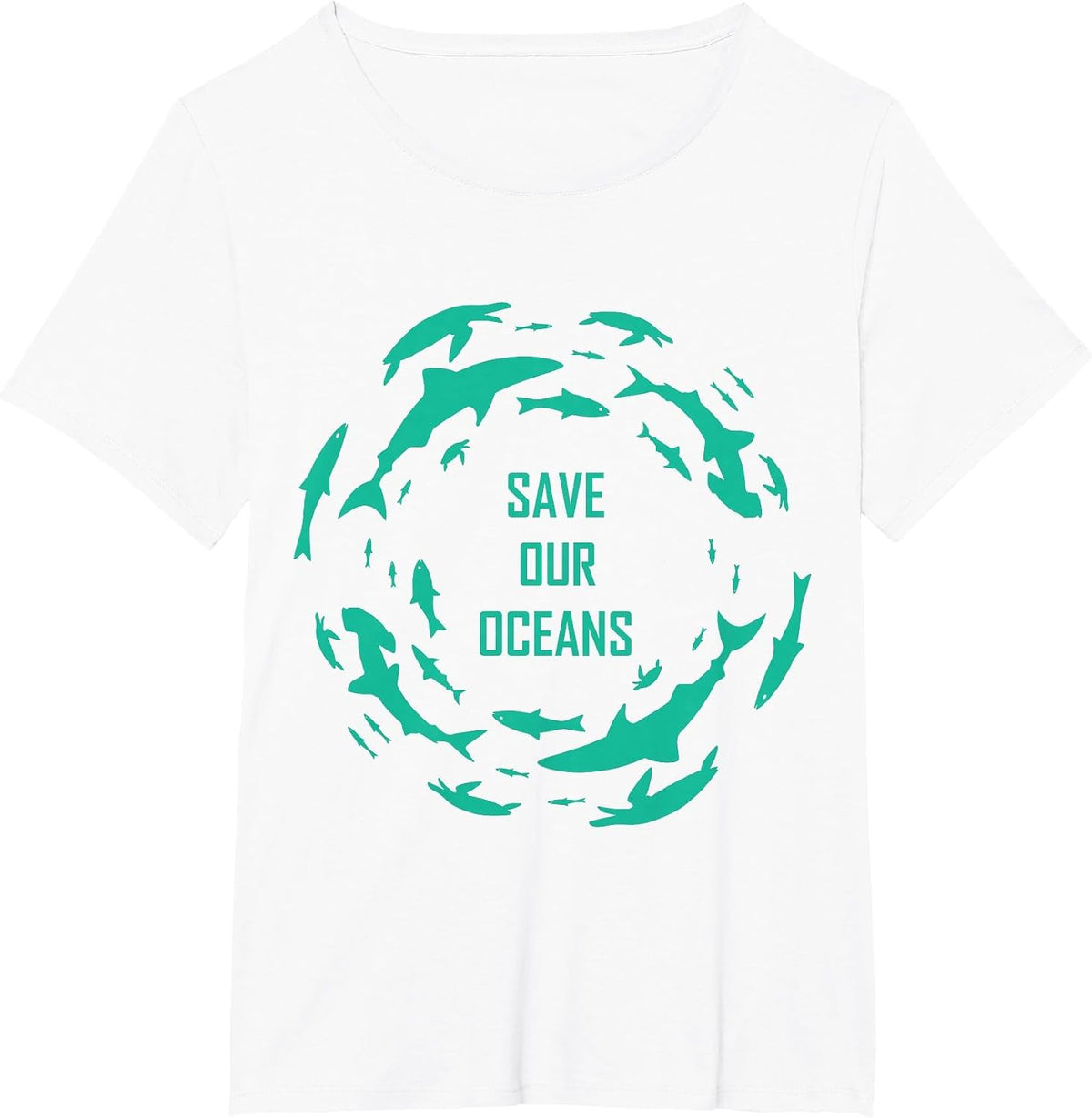 Shark Shirt Save Our Oceans Diving T-Shirt - White