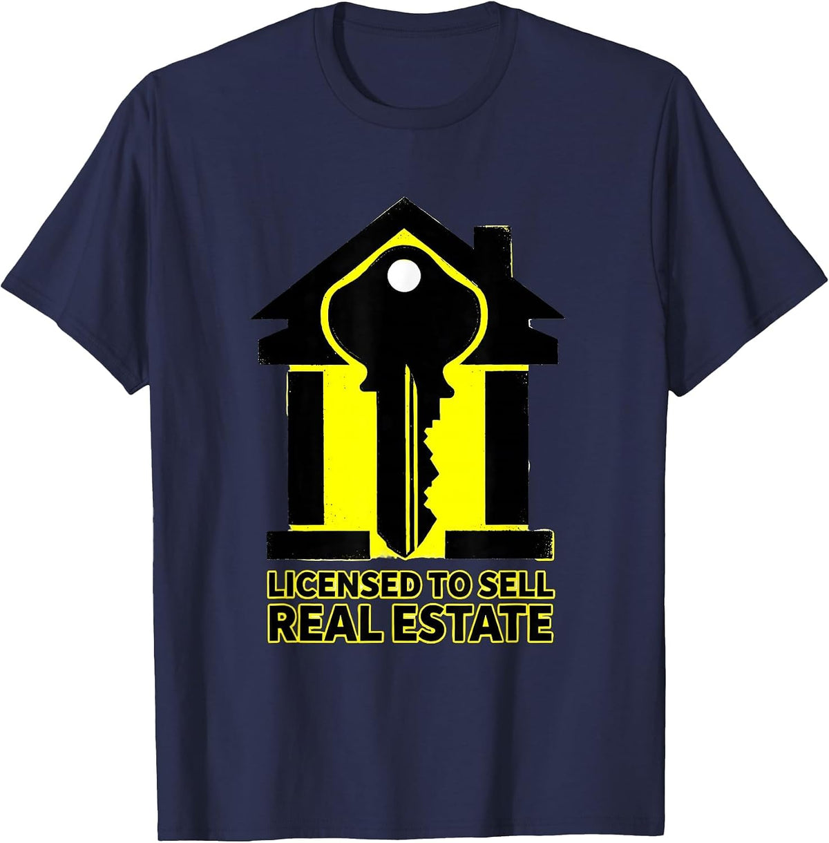 Licensed To Sell Real Estate Funny Realtor Occupation Humor T-Shirt - Navy Blue