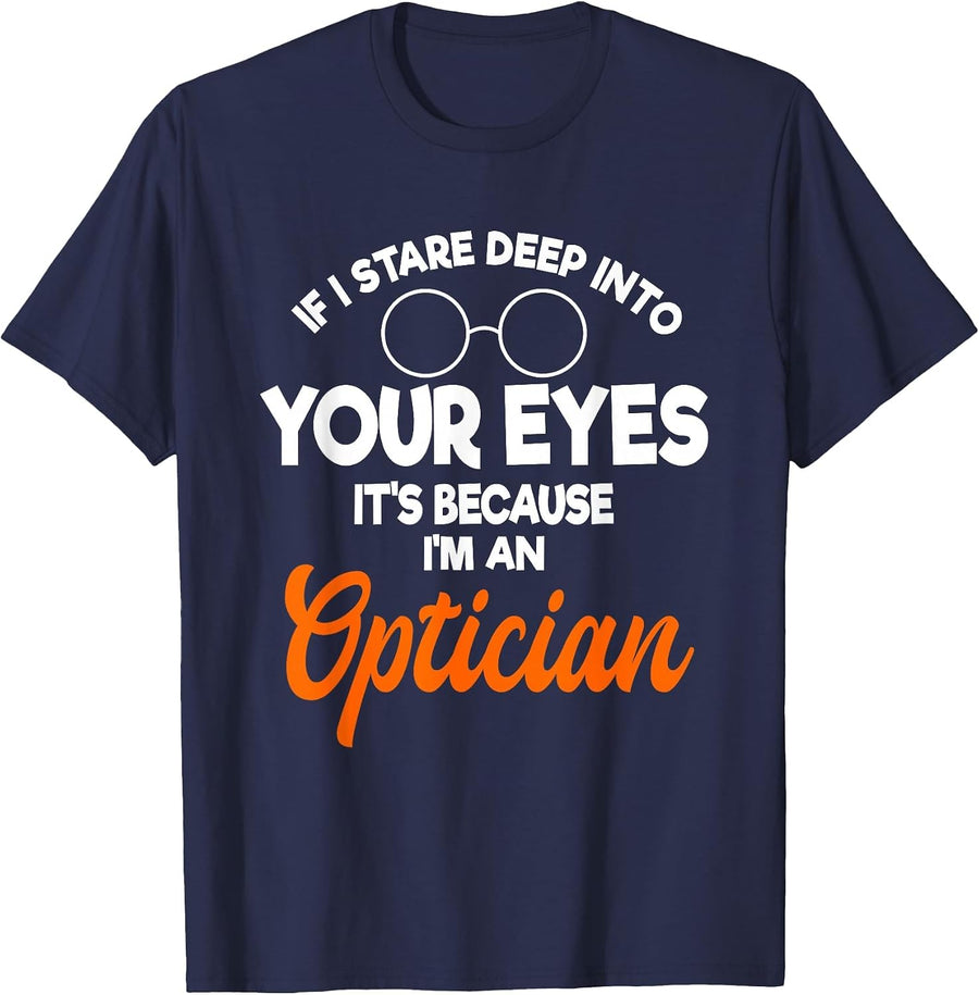 Opticians, Ophthalmologists, Doctors, optometers T-Shirt - Navy Blue