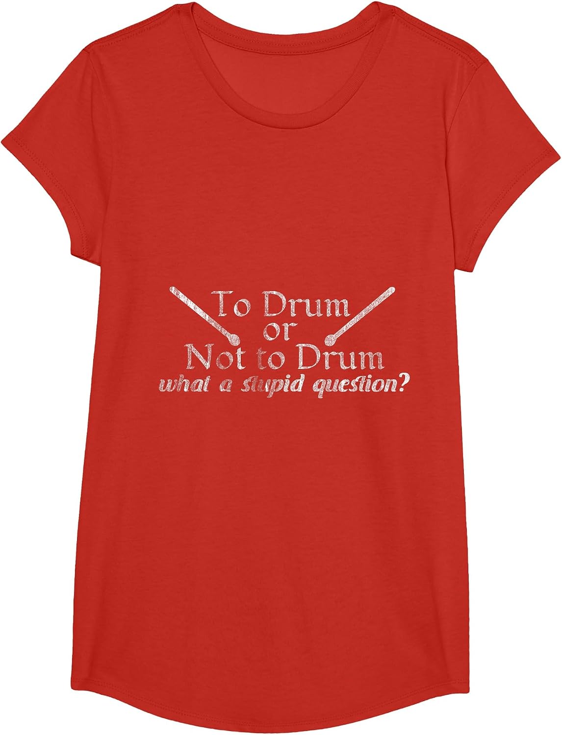 Drums T-Shirt - Girls Red