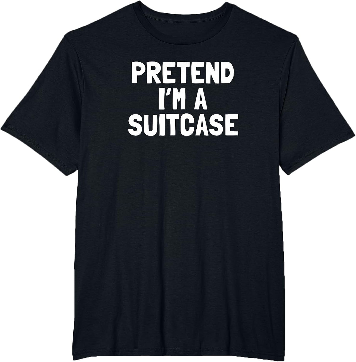 Pretend I'm A Suitcase Halloween Costume T-Shirt - Black
