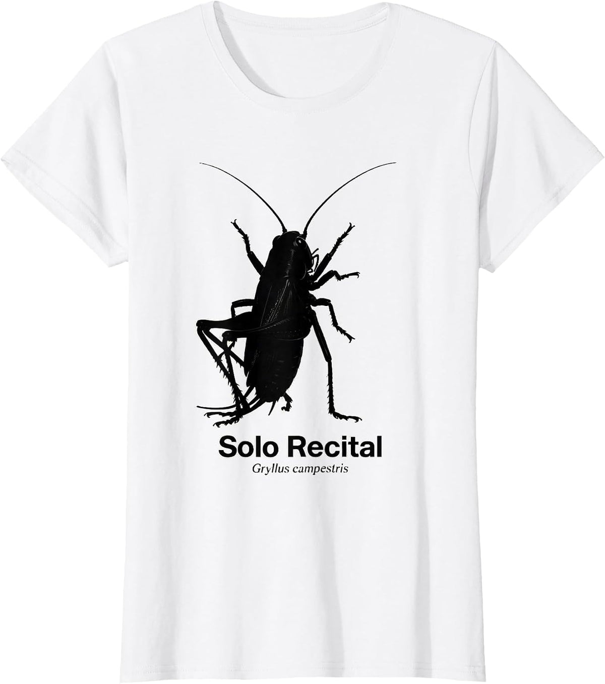 Solo Recital: Gryllus campestris Vintage Bug Music Lover T-Shirt - White