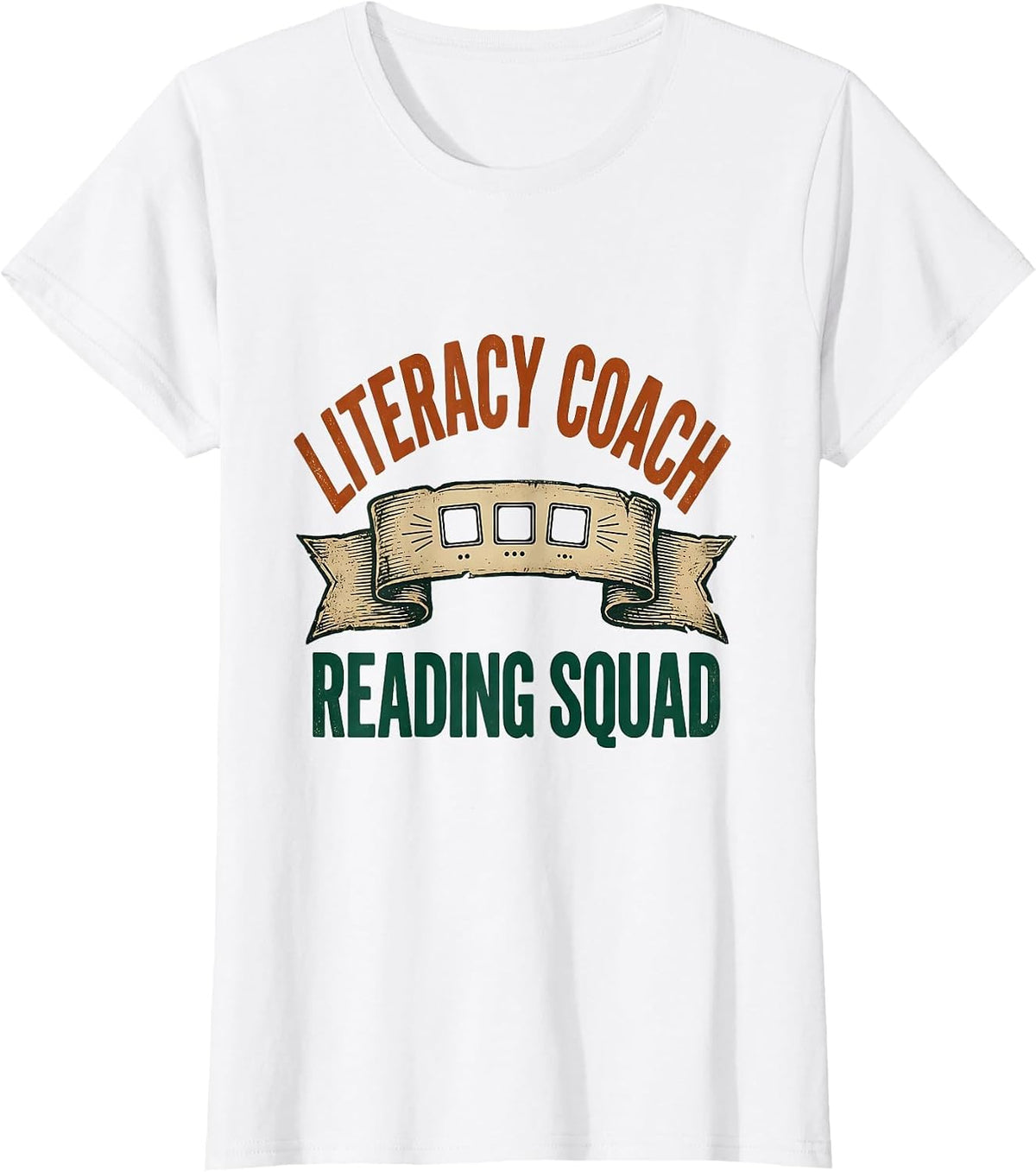 Literacy Coach Reading Squad Vintage Phonics Teacher Squad T-Shirt - White