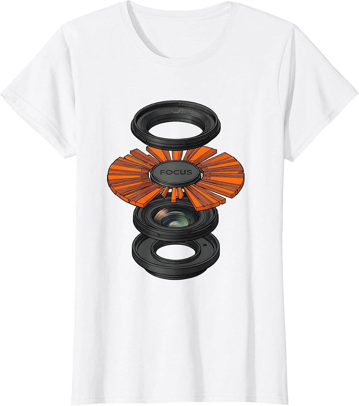Focus Funny Photographer Camera Hobbyist Gift Humor T-Shirt - White