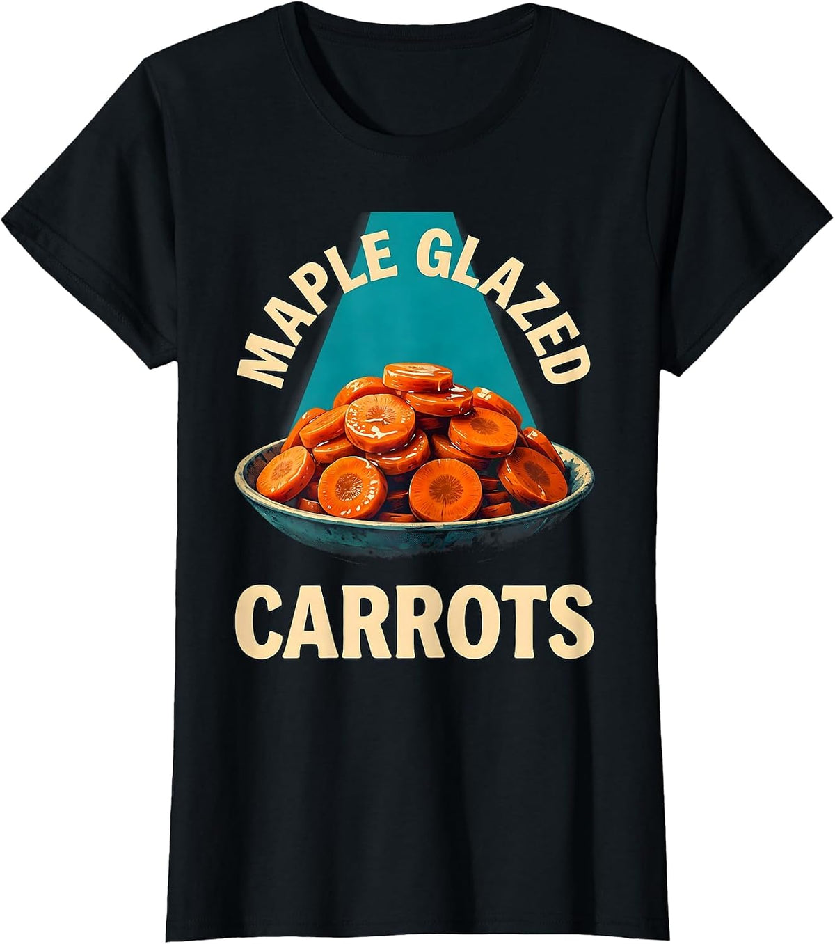 Maple Glazed Carrots Thanksgiving Dish Bootleg 90's Rap T-Shirt - Black