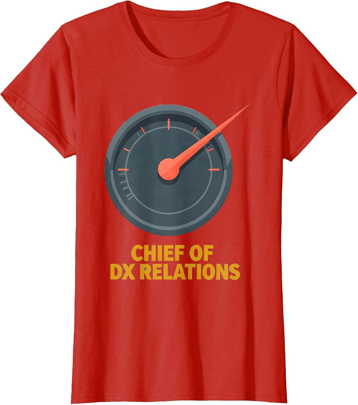 Women's Chief Of DX Relations Funny Ham Radio Operator Gift T-Shirt - Red