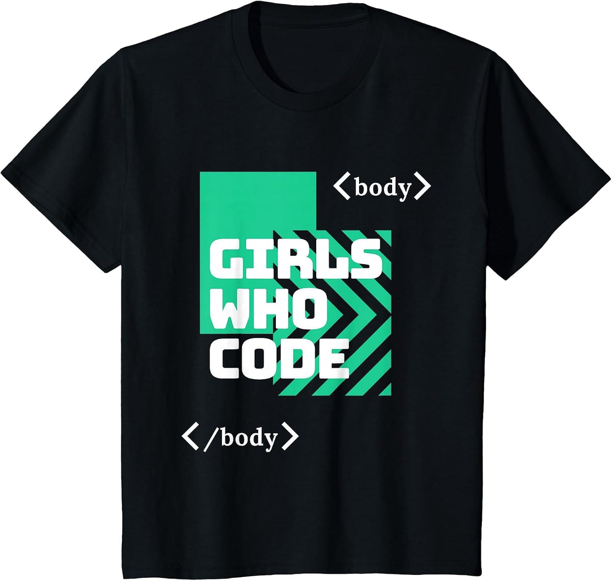 Girls who Code T-Shirt - Black