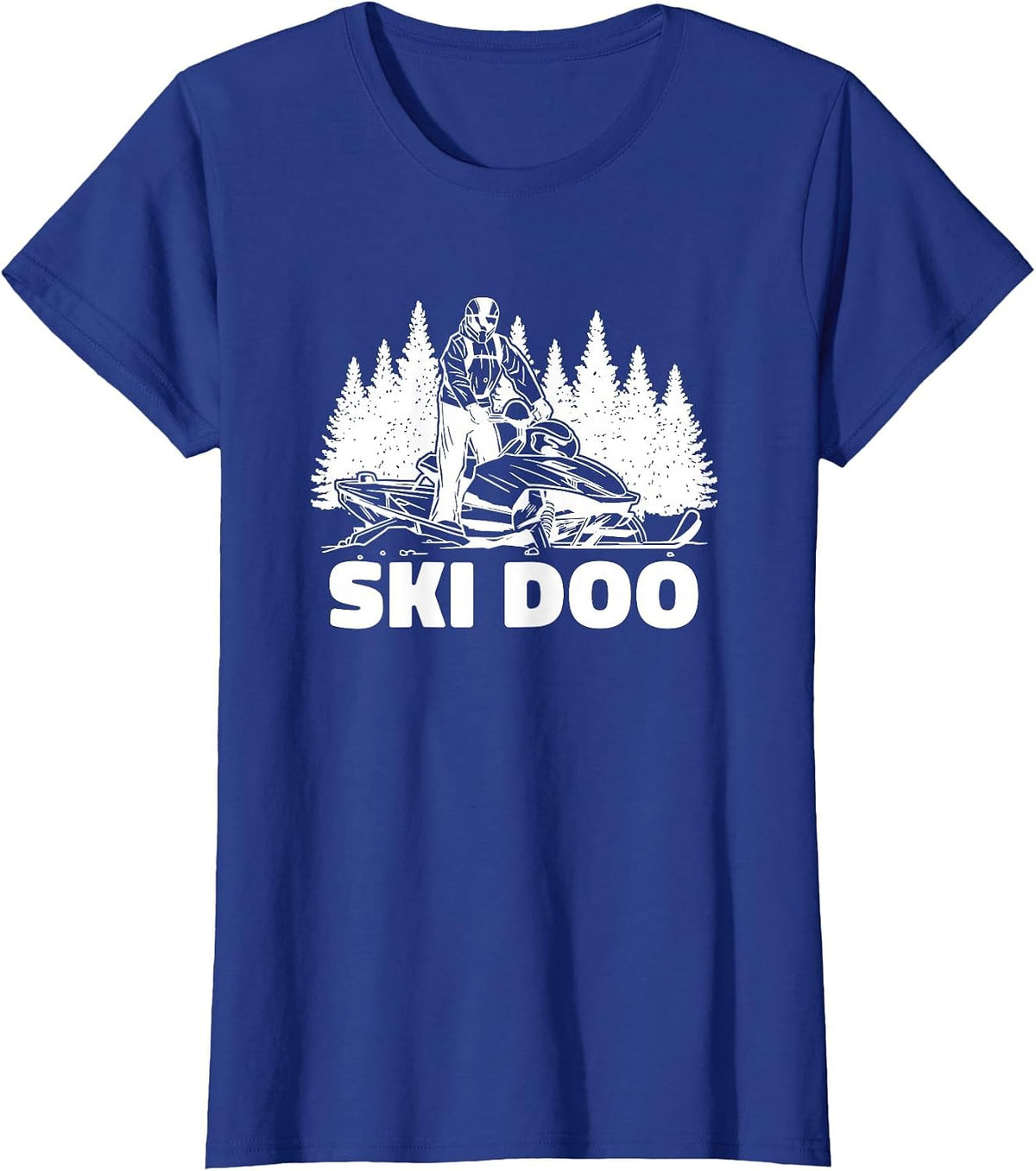 Snowmobiling Snow Machine Snowmobile - Ski Doo T-Shirt - Royal Blue