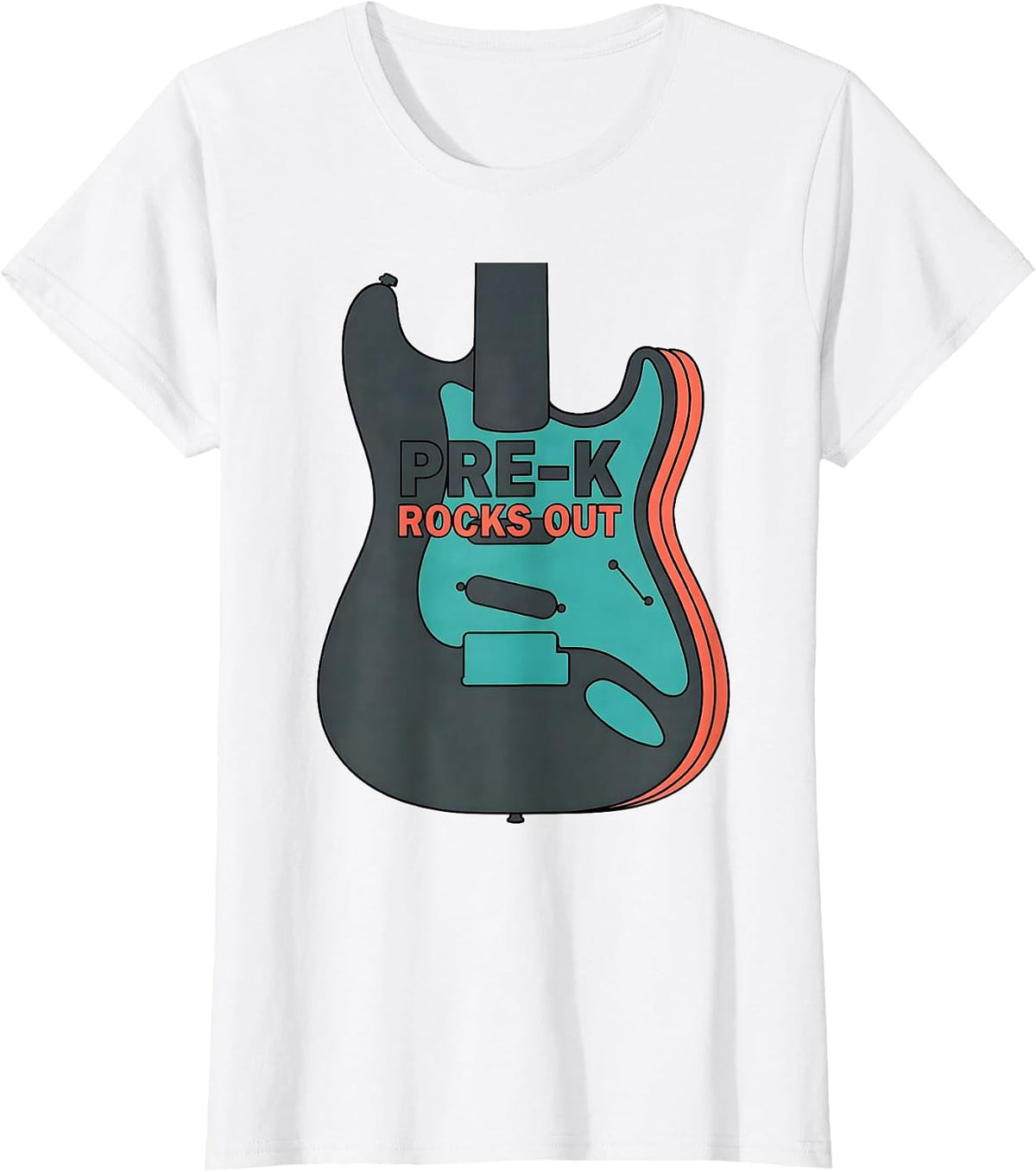 Women's Pre-K Rocks Out Playful Teacher Back to School Gift T-Shirt - White