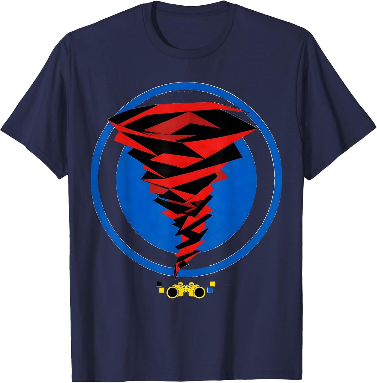 Tornado Radar Storm Chaser Meteorology Humor T-Shirt - Navy Blue