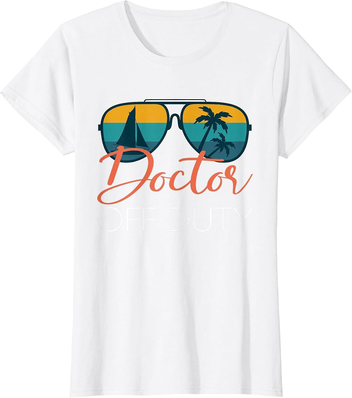 Doctor Off Duty Shirt Doctor Off Duty Tshirt Medic Student T-Shirt - White