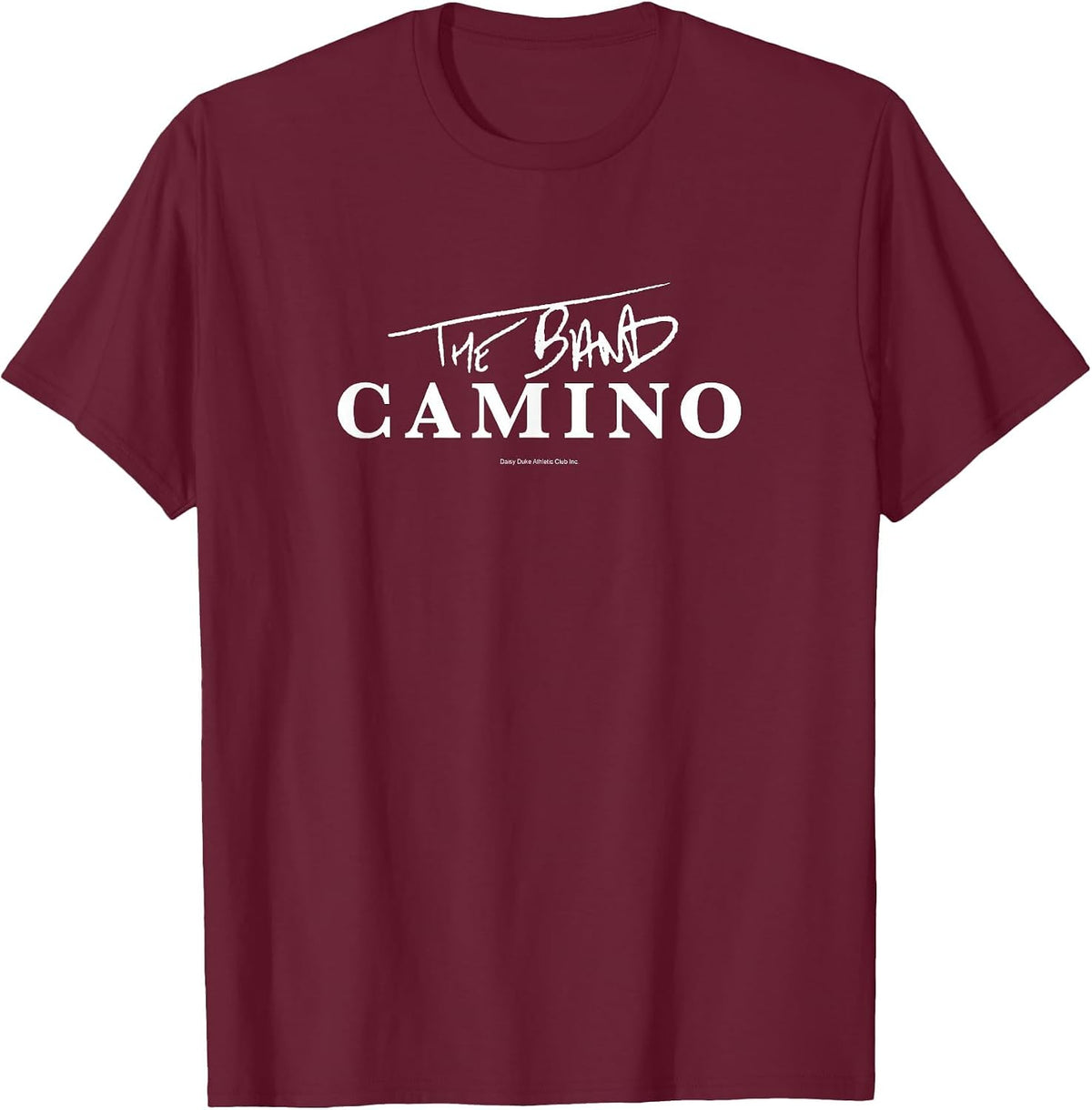 White Logo T-Shirt - Burgundy
