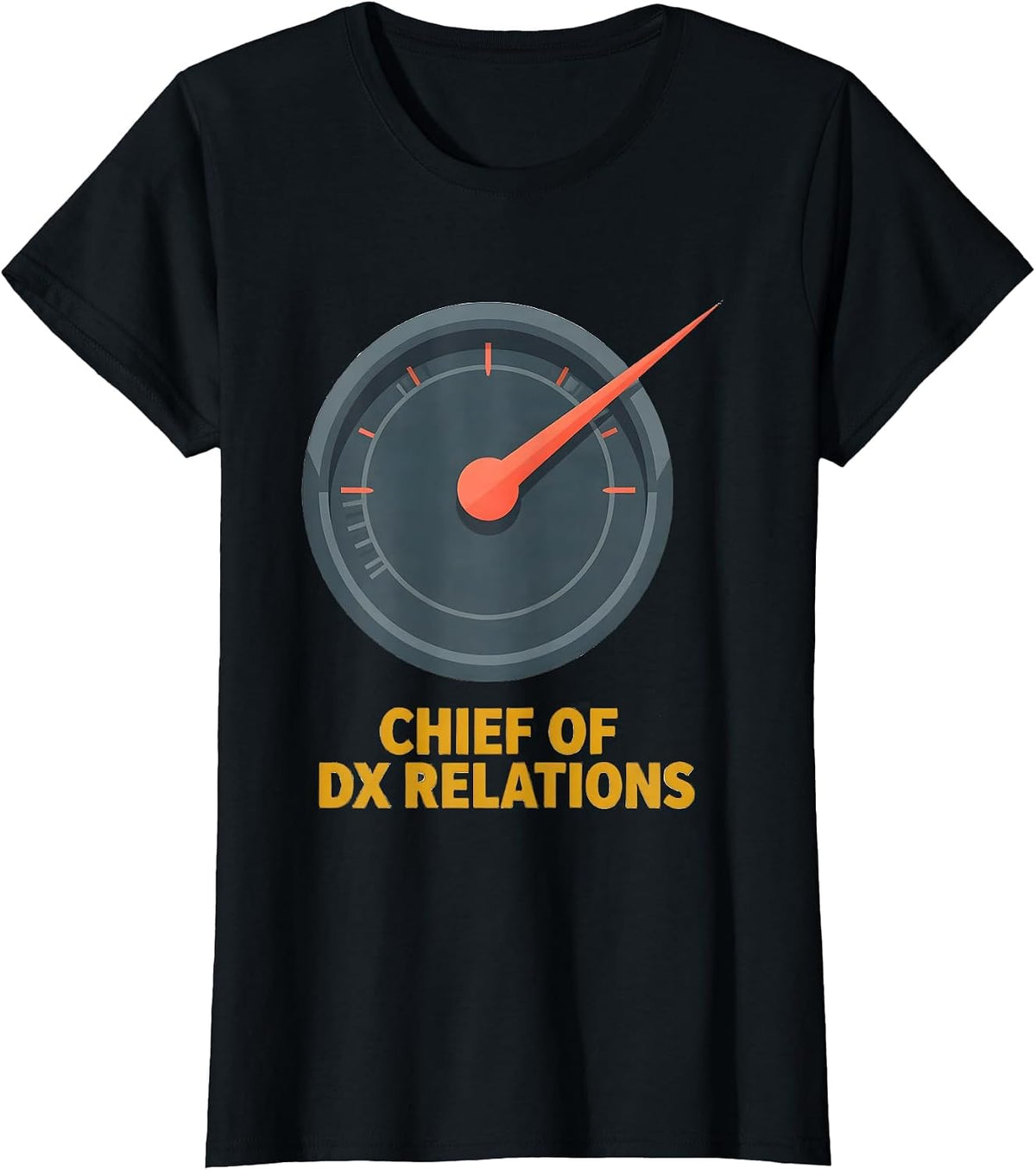 Women's Chief Of DX Relations Funny Ham Radio Operator Gift T-Shirt - Black