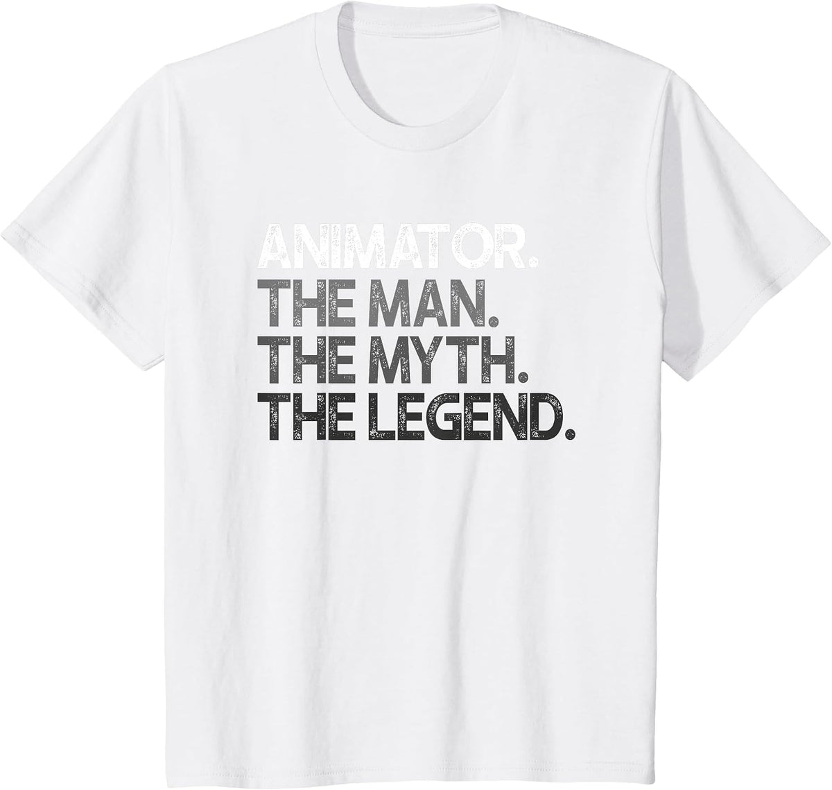 Animator The Man Myth Legend Design T-Shirt - White