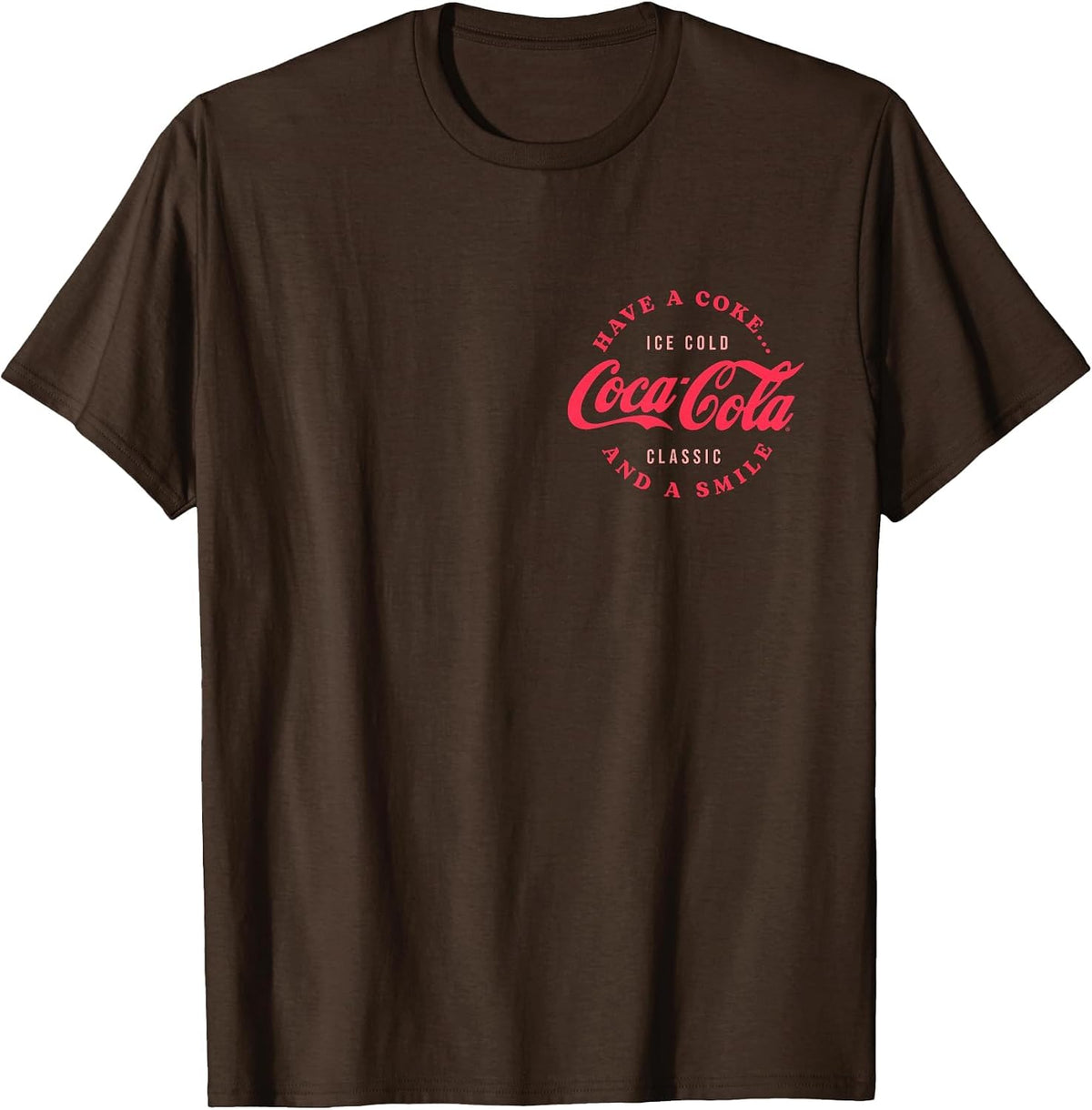Coca-Cola The Real Thing Vintage Front & Back T-Shirt - Brown