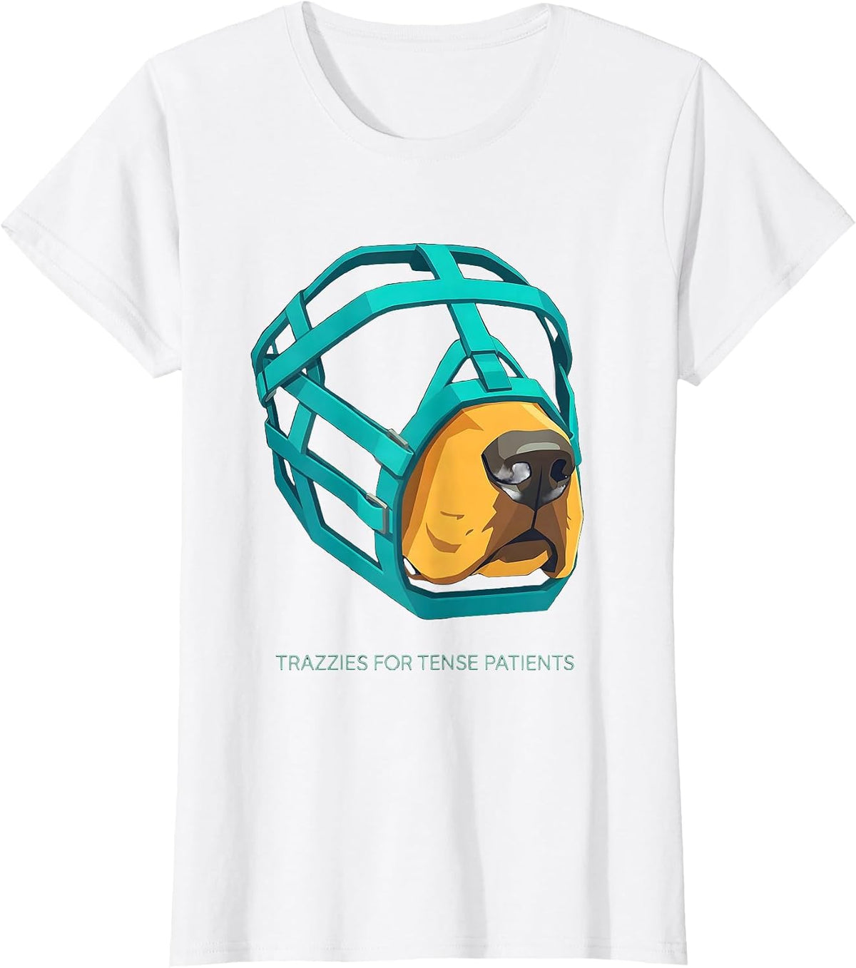 Women's Trazzies For Tense Patients Funny Vet Tech Veterinary T-Shirt - White