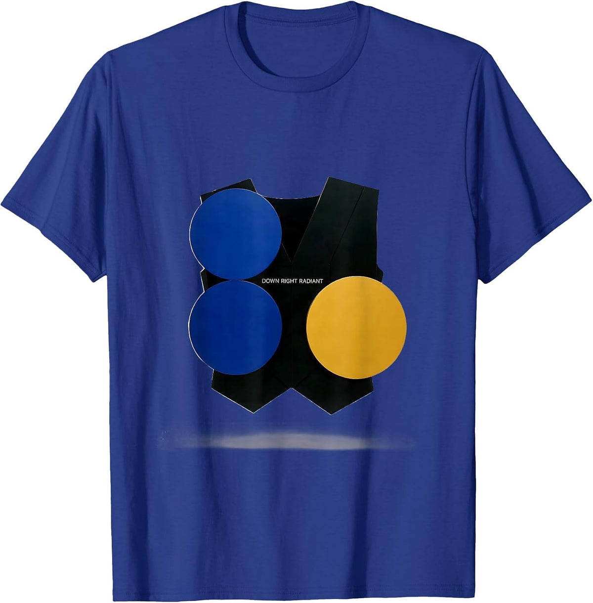 Down Right Radiant Bauhaus Modernist Down Syndrome Awareness T-Shirt - Royal Blue